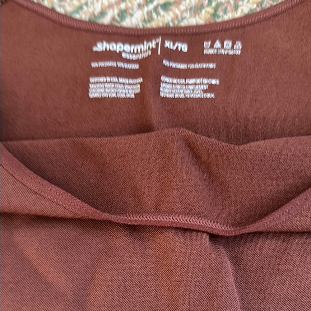 Shapermint Brown Scoop neck Fitted tank top NWT - Picture 3 of 11